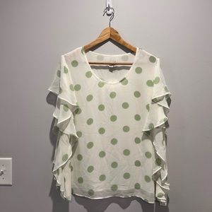 J/M sportswear spring blouse top size large new with tags